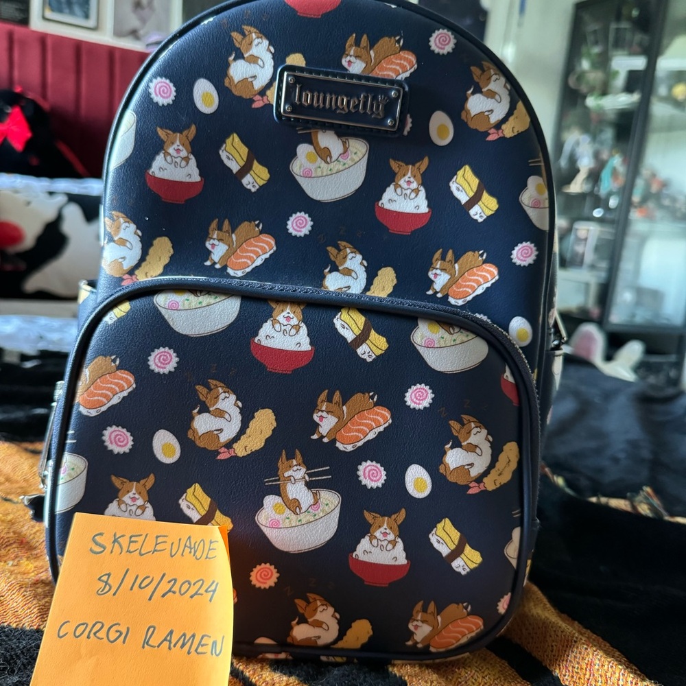 Rare Loungefly Corgi Ramen Backpack